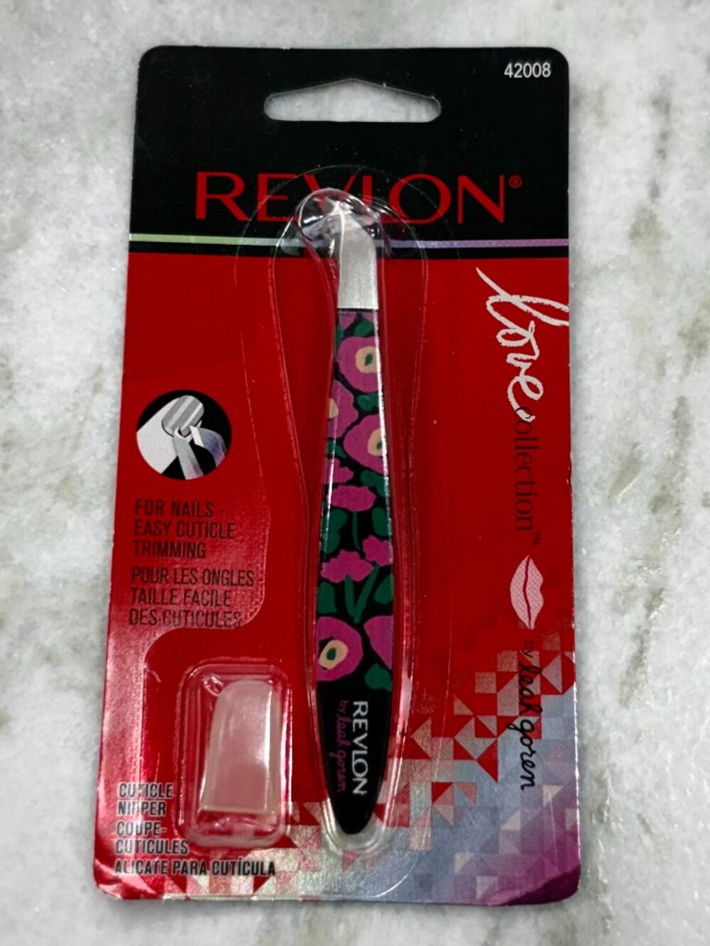 Revlon Love Collection by Leah Goren Easy Cuticle Nipper - Pink Floral
